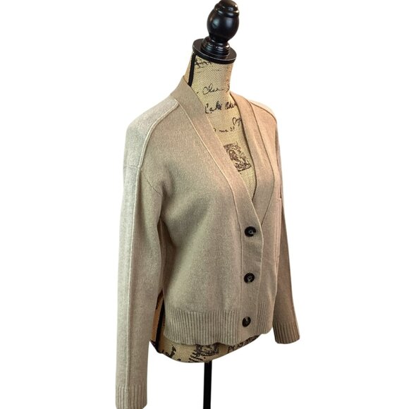 Everlane Womens XS Wool Blend Button Cardigan Sweater Beige - Picture 7 of 10